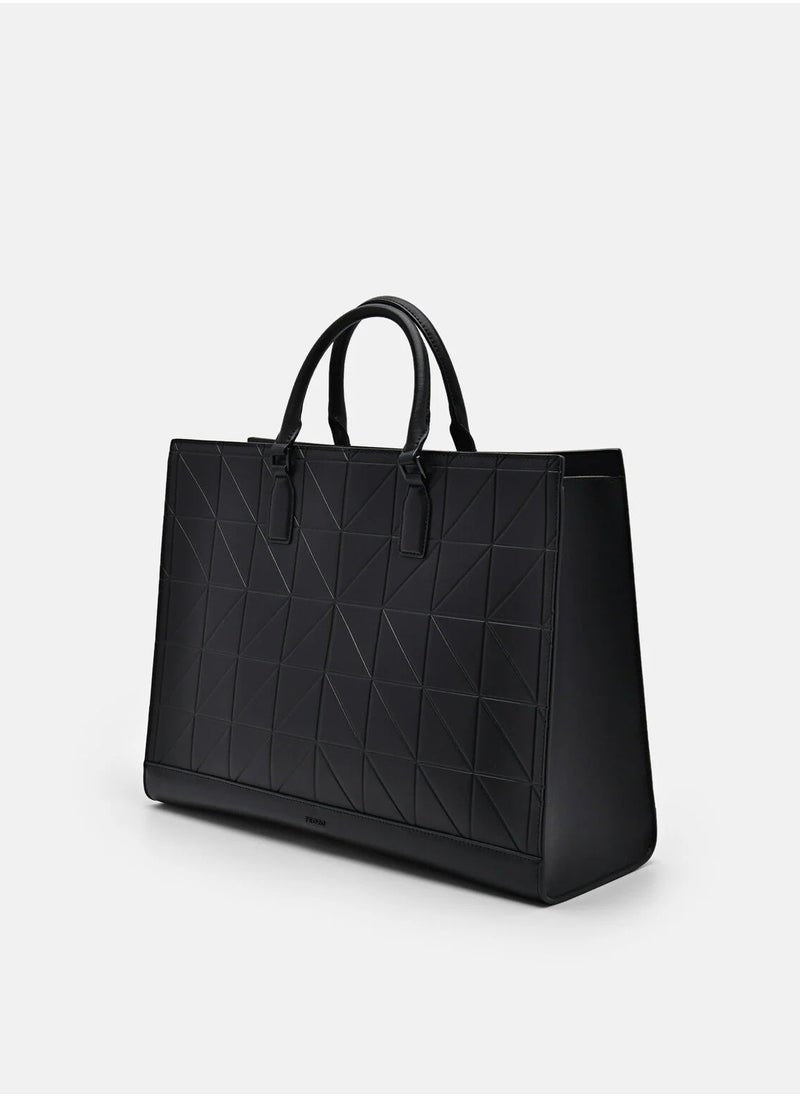 Pedro - Studio Leather Pixel Tote Bag - Image 1