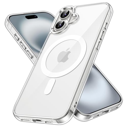 ZedGear for iPhone 16 Case Cover Compatible with Magsafe Anti Yellow Silicone Clear Shockproof Scratch Resistant Protective Phone Soft Silicone Slim Cover for iPhone 16 (Transparent) - Image 1
