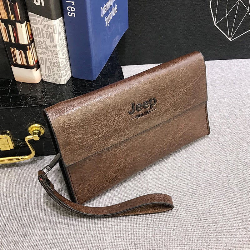 Multifunctional Solid Color PU Leather Wallet, RFID Blocking Design Portable Daily Storage Purse for Cards Cash Coin Business Use - Image 4