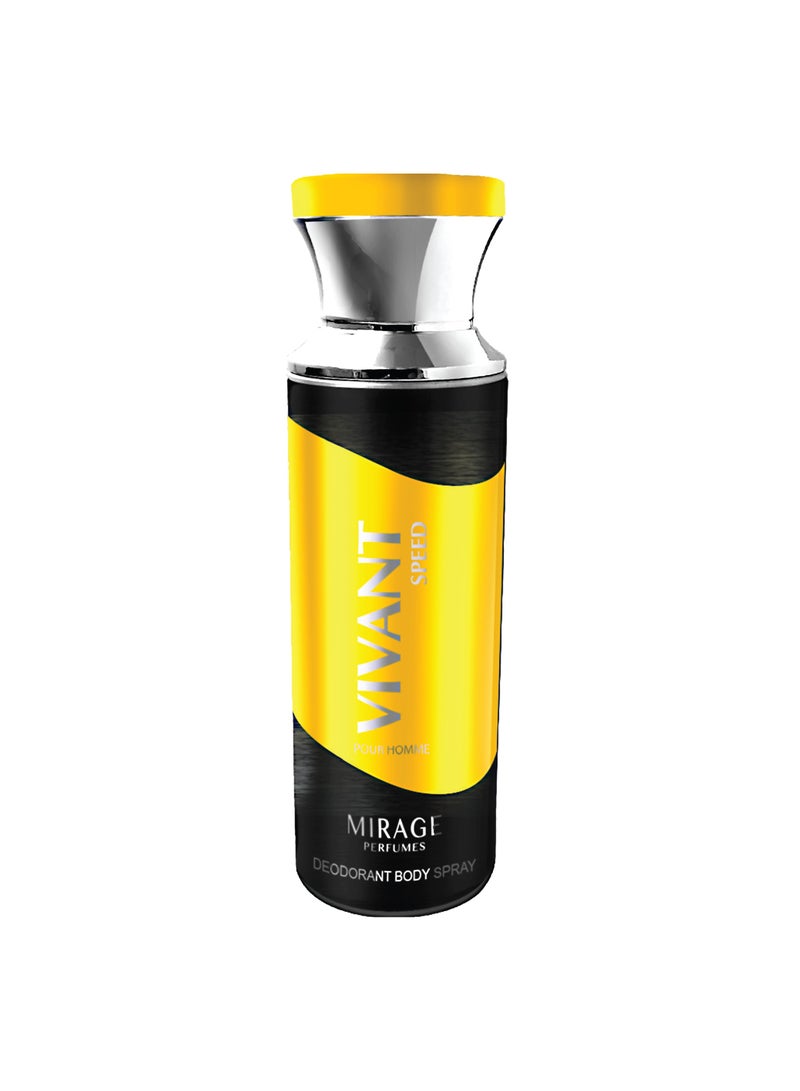 Mirage VIVANT SPEED for Men, Deodorant body spray, 200 ml