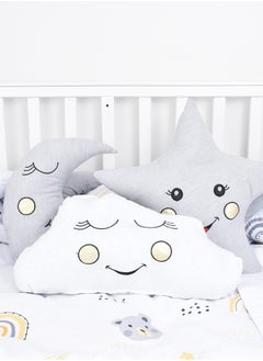 FUN MOMENT 7-Piece Baby Cot Bedspread With Snail Partitions  - Image 4