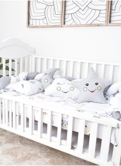 FUN MOMENT 7-Piece Baby Cot Bedspread With Snail Partitions  - Image 1