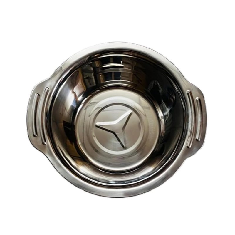 PIPULSE Stainless Steel Strainers Washing Bowls Heavy Duty Kitchen Colander Basket with Handle Microporous Design for Vegetables Draining Cooked Fruits Rice Pasta2pis - Image 4