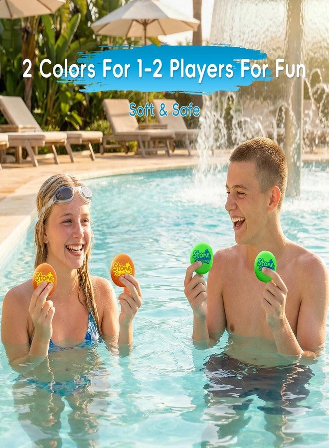 LETREEN Water Stone Skipping Discs Set 4 Pack - Fun Pool Toys for Kids All Ages - Water Bouncing Skip Ball Toy for Boys & Girls - Best Games Gifts with Your Friends & Family at the Beach, Lake or Pool - Image 5