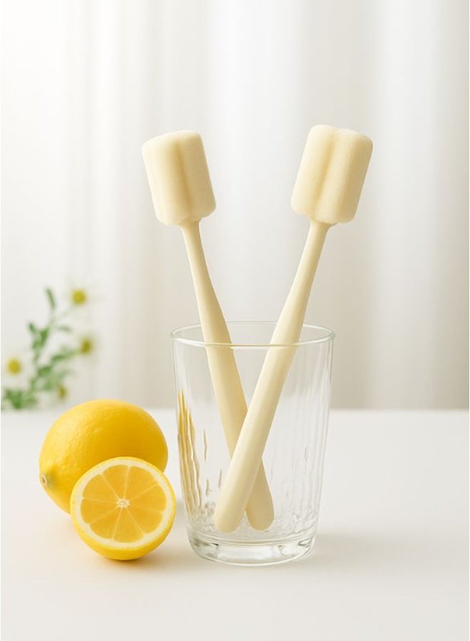 two piece-Bottle Brush, Dishwashing Foam Sponge Adjustable Length from 10 to 13in, Long Handle - Image 1