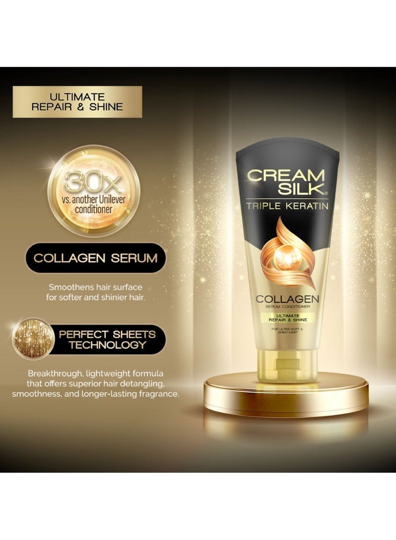 Creamsilk Triple Keratin Collagen Serum Conditioner â€“ Ultimate Repair & Shine for Ultra Soft & Shiny Hair 170ml - Image 2