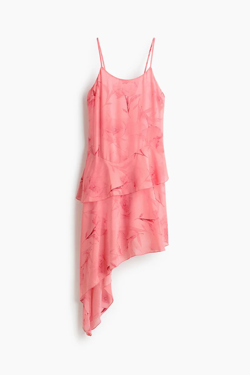 H&M  Asymmetric chiffon dress for Women | Best Price UAE