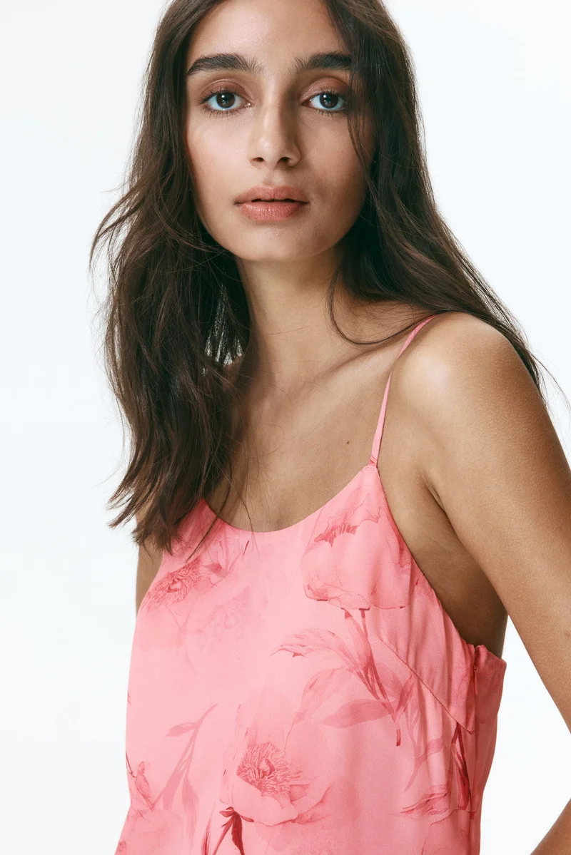 H&M  Asymmetric chiffon dress for Women | Best Price UAE