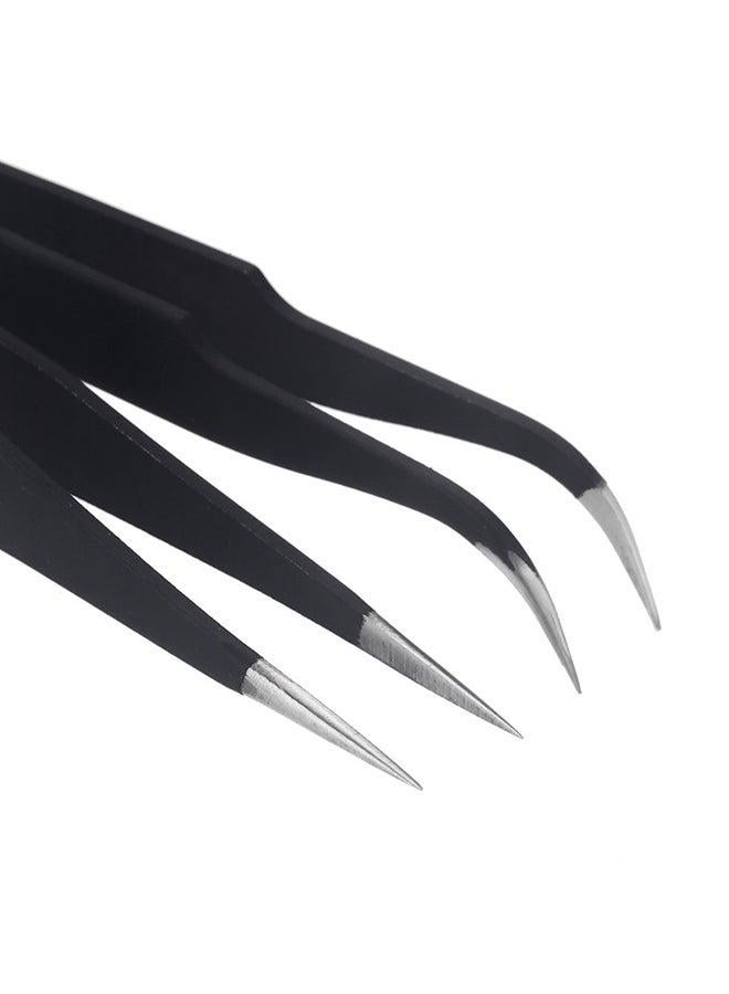 ملقاط لتزيين الأظافر من قطعتين أسود - Image 4