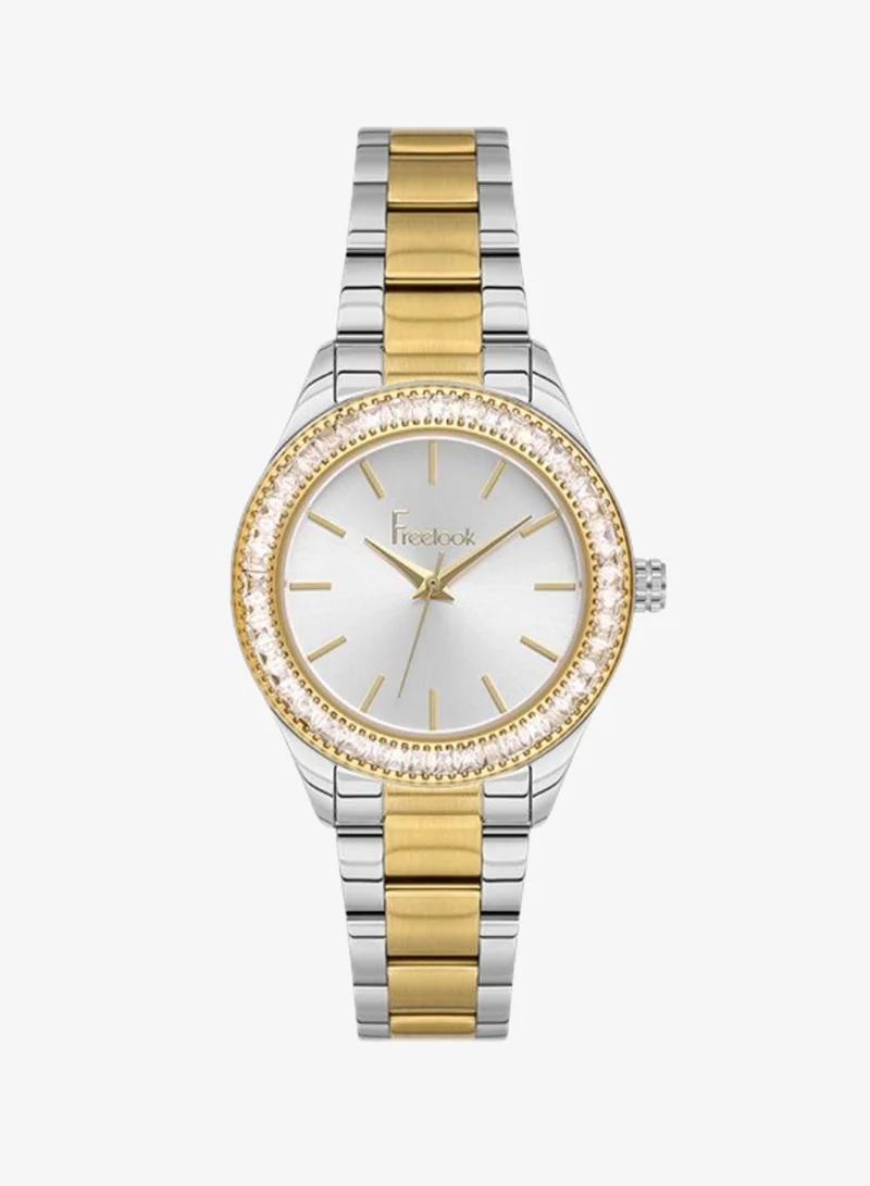 Freelook Paris Freelook - Lumiere Women's Watch | Steel Case | Stainless Steel Band | Silver & Round Dial | Analog | Japanese Quartz | Mineral Glass | Premium Luxury Watch | Ideal Gift | Water Resistant 50 Meters