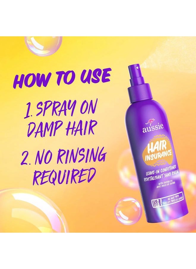 P&G-Aussie - Conditioner Hair Insurance Leave-In Spray 8 Ounce (236ml) (2 Pack) - Image 1