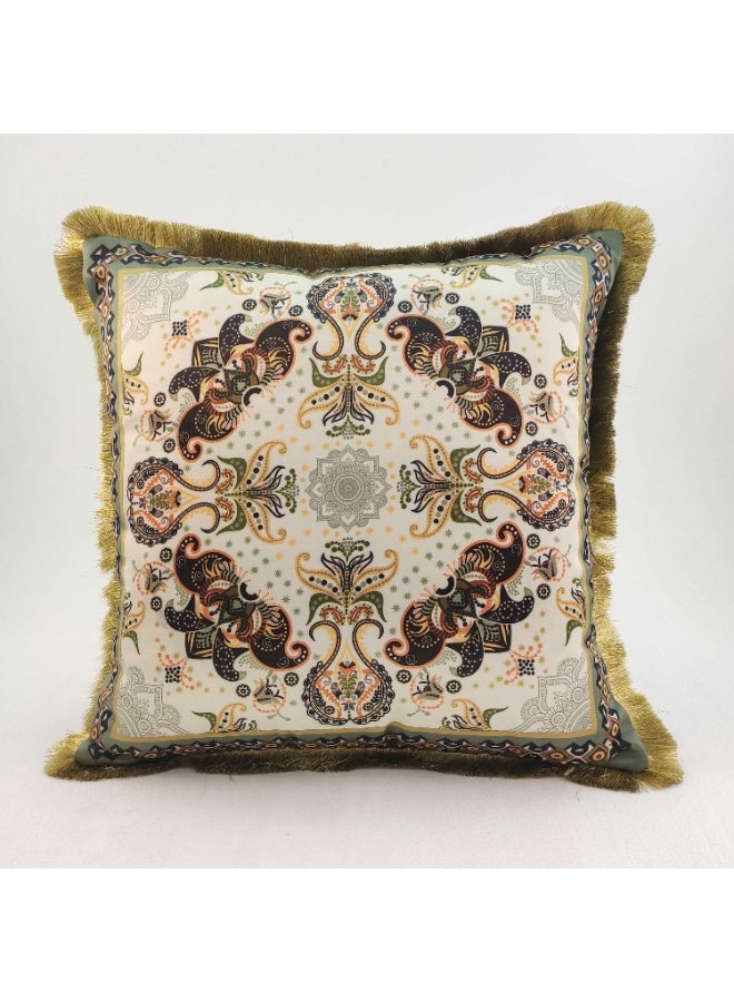 Ramsha Multi Color Polyester Cushion with Filler Cushion for Floor,throw cushion,sofa cushion Bed, Couch - CS 059 (45x45cm) - Image 1
