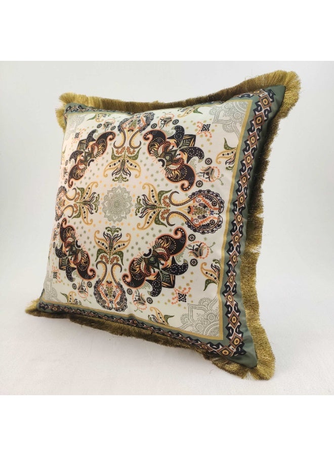 Ramsha Multi Color Polyester Cushion with Filler Cushion for Floor,throw cushion,sofa cushion Bed, Couch - CS 059 (45x45cm) - Image 2