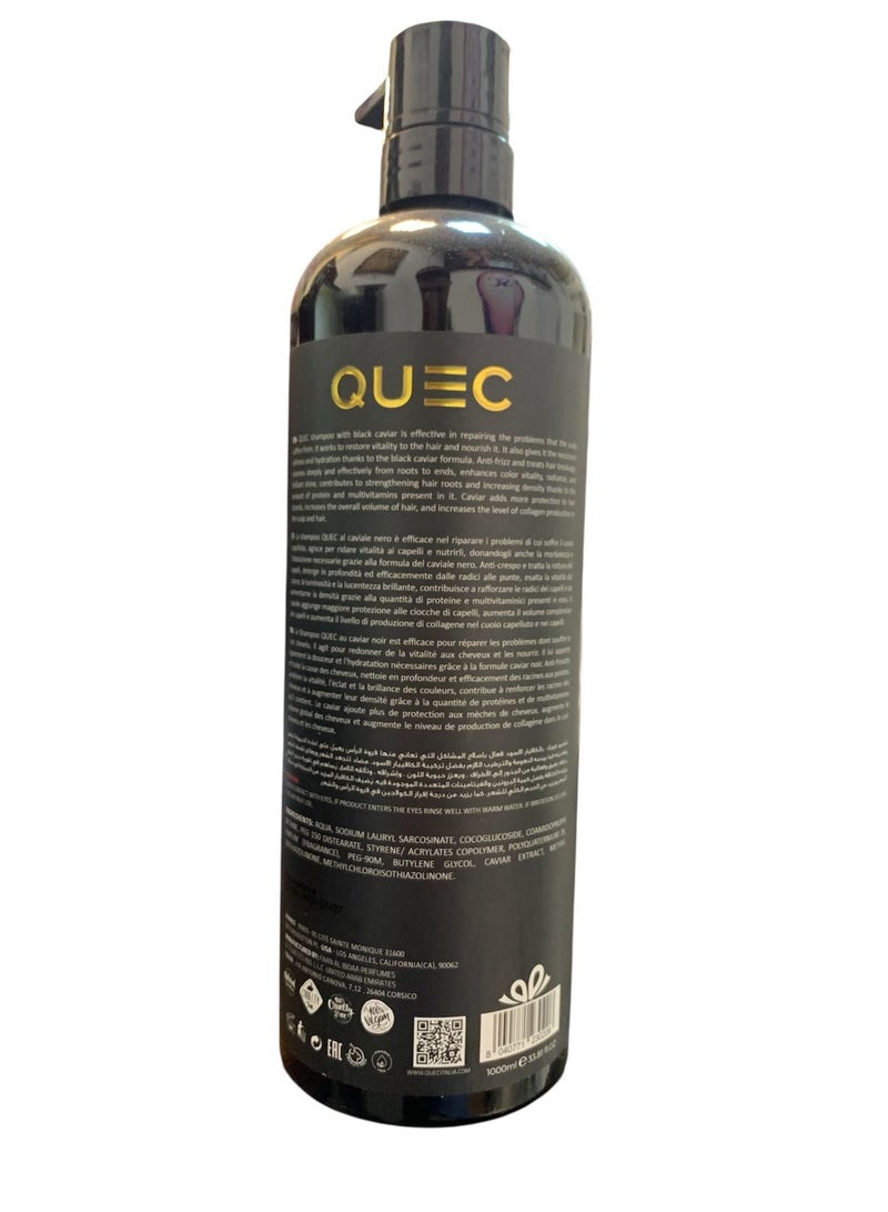 Quec Black Caviar Hair Shampoo 480ml - Image 2