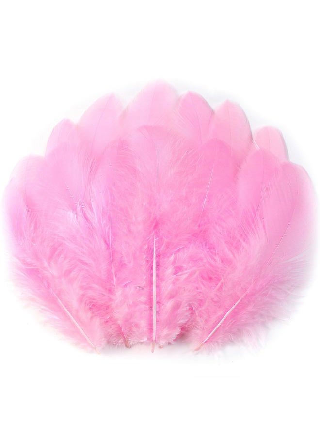Soarer Pink Feathers for Crafts - 300pcs 3-5inch Craft Feathers Bulk for Wedding Home Party, Dream Catcher Supplies and DIY Crafts(LightPink) - Image 1