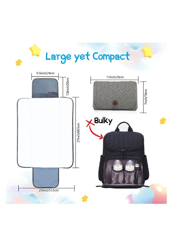 Portable Diaper Changing Pad, Travel Baby Changing Pad, Waterproof Foldable Diaper Changing Mat, Lightweight u0026 Compact Changing Station, Newborn Gifts - Image 4