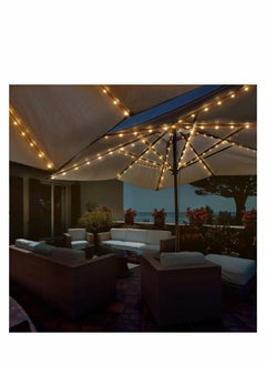 Generic Patio Umbrella Lights Solar Powered Outdoor 8 Modes Light Waterproof Pole for Camping Tents  - Image 3