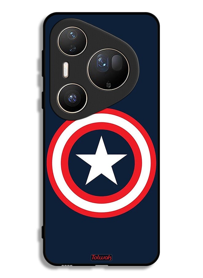 Tolwak Huawei Pura 80 Ultra Protective Case Cover Captain America - Image 1