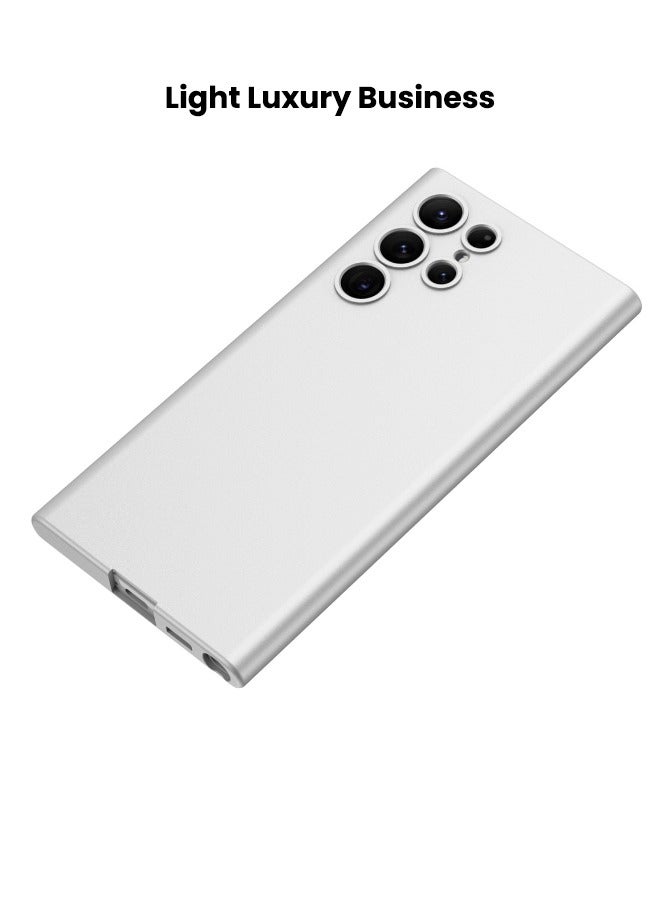 GKK Samsung Galaxy S24 Ultra Case, Slim Liquid Silicone Skin Feeling Protective Case for Samsung S24 Ultra, Drop-Proof Protective Cover, Shockproof, Anti-Yellowing, Anti-Scratch (Sliver)  - Image 4