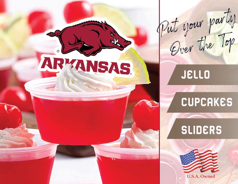PartyKandy University of Arkansas Cupcake Toppers (24 Pieces) Arkansas Razorbacks Party Supplies for Razorbacks Football  Birthday Gift  Graduation Party Decorations (Arkansas Razorbacks) - Image 2