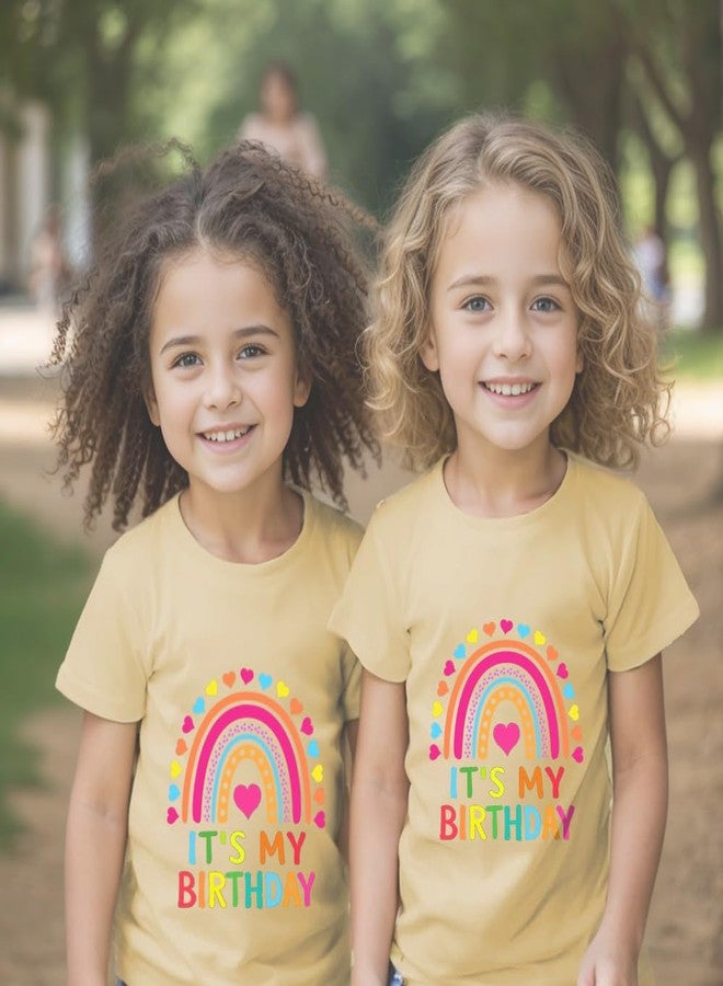 Geoyune Toddler Girls Birthday Outfit Birthday Girl Shirt for Baby Girls T-Shirt Birthday Gift 1-7 Years - Image 3