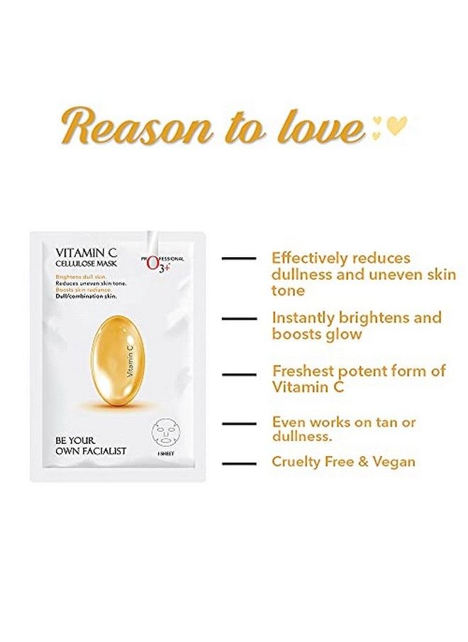 O3+ - Facialist Vitamin C Cellulose Sheet Mask For Pigmentation And Uneven Skin (30G) - Image 1