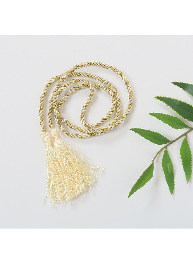 2pc Curtain Rope Hand Woven Home with Tassel Hanging Rope Decoration Living Room Bedroom without Punching Convenient and Beautiful  - Image 3