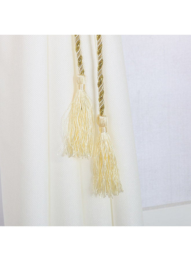 2pc Curtain Rope Hand Woven Home with Tassel Hanging Rope Decoration Living Room Bedroom without Punching Convenient and Beautiful  - Image 2