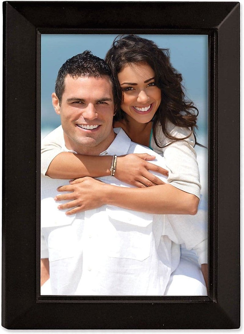 Lawrence Frames Black Wood 4x5 Picture Frame Estero Collection