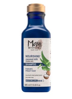 MAUI MOISTURE Moisture Nourishing Coconut Milk & Aloe Vera Shampoo for Dry Frizzly Hair 385ml  - Image 1