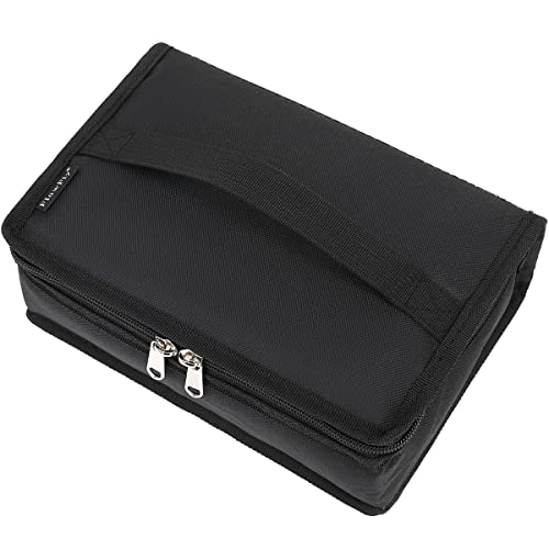 FlowFly Small Insulated Lunch box Portable Soft Bag Mini Cooler Thermal Meal Tote Kit with Handle for Work & School, Black - Image 1