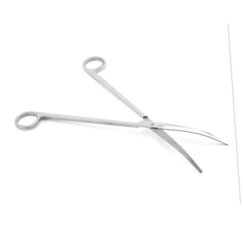 COHEALI 3pcs Aquarium Plant Scissors Curved Tip Fish Tank Care Tools Silver - Image 4