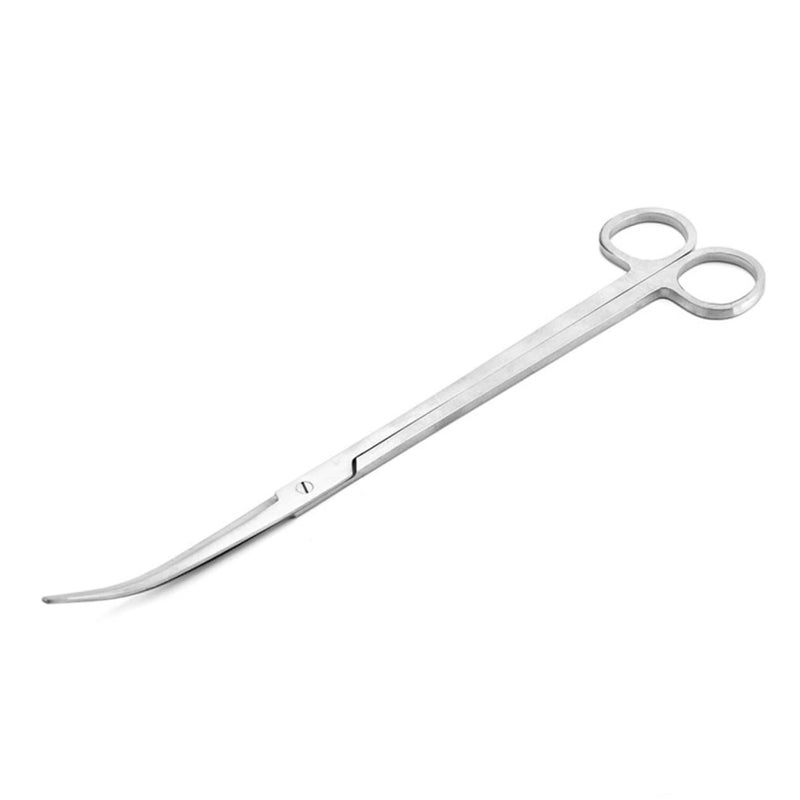 COHEALI 3pcs Aquarium Plant Scissors Curved Tip Fish Tank Care Tools Silver - Image 3