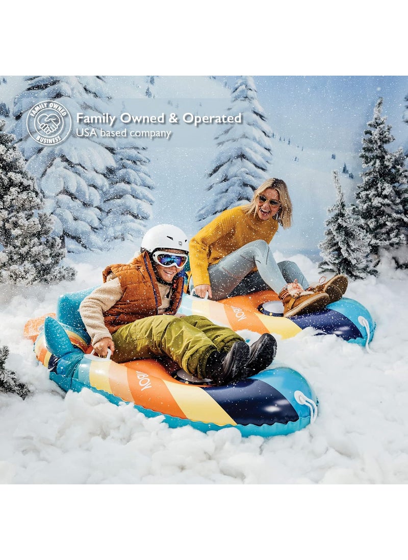 FUNBOY FUNBOY Winter Kids Inflatable Snow Sled Rocket Groovy  - Image 4