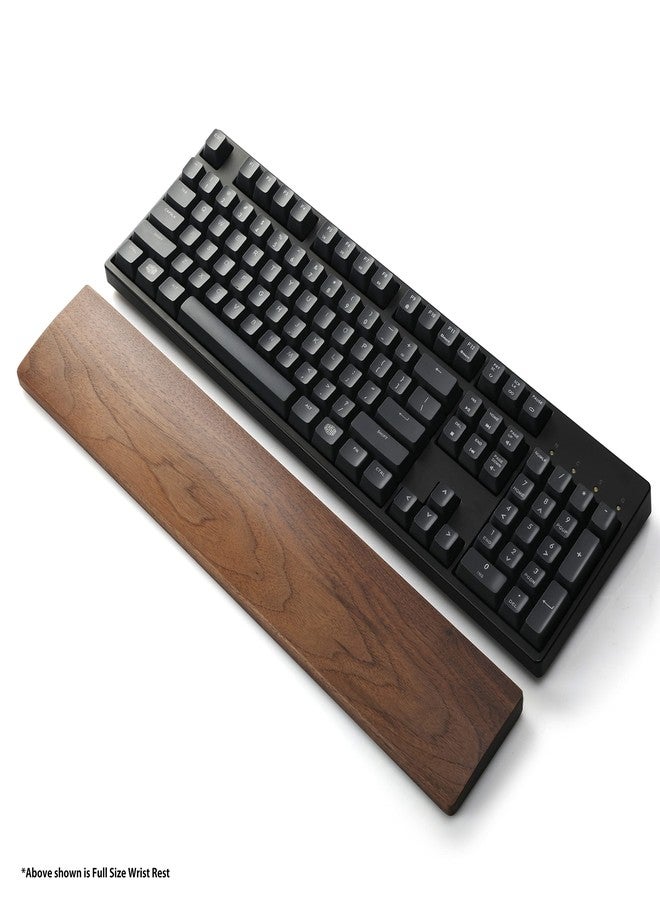 Faluber Wooden Wrist Rest -Compact -Walnut Wood -Mechanical Gaming Keyboard Ergonomic Palm Rest -11.8 Inches/20mm Thick (Small, Walnut Wood) - Image 3