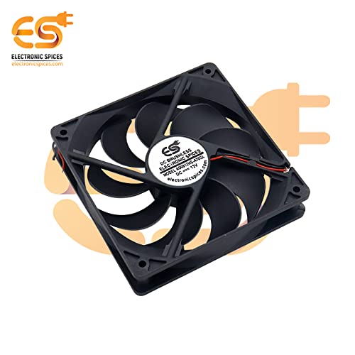 Electronicspices Electronic Spices 12025 4.75inch (120x120x25mm) Brushless 12v Dc Exhausts Cooling Fan Single Piece - Image 3