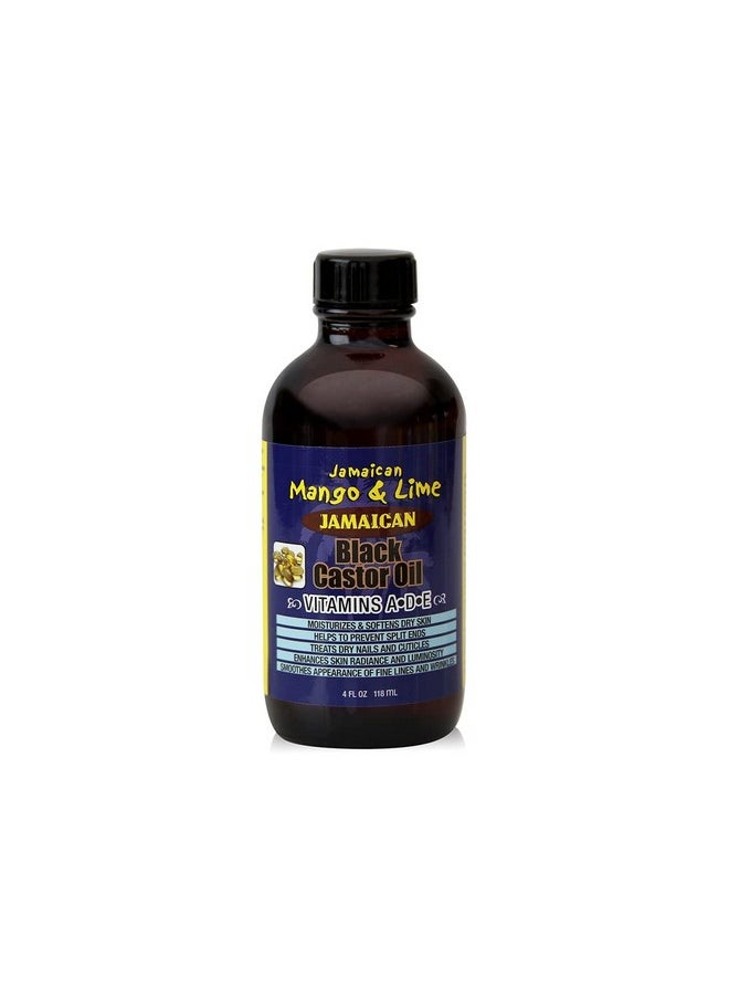 Jamaican Mango & Lime Jamaican Mango & Lime Vitamins ADE Black Castor oil fast absorbing, nourishing natural oil, moisturizes dry flaky scalp & softens skin relieves itching, repair & prevent breakage, vitamin a, d & e, 4 Fl Oz 