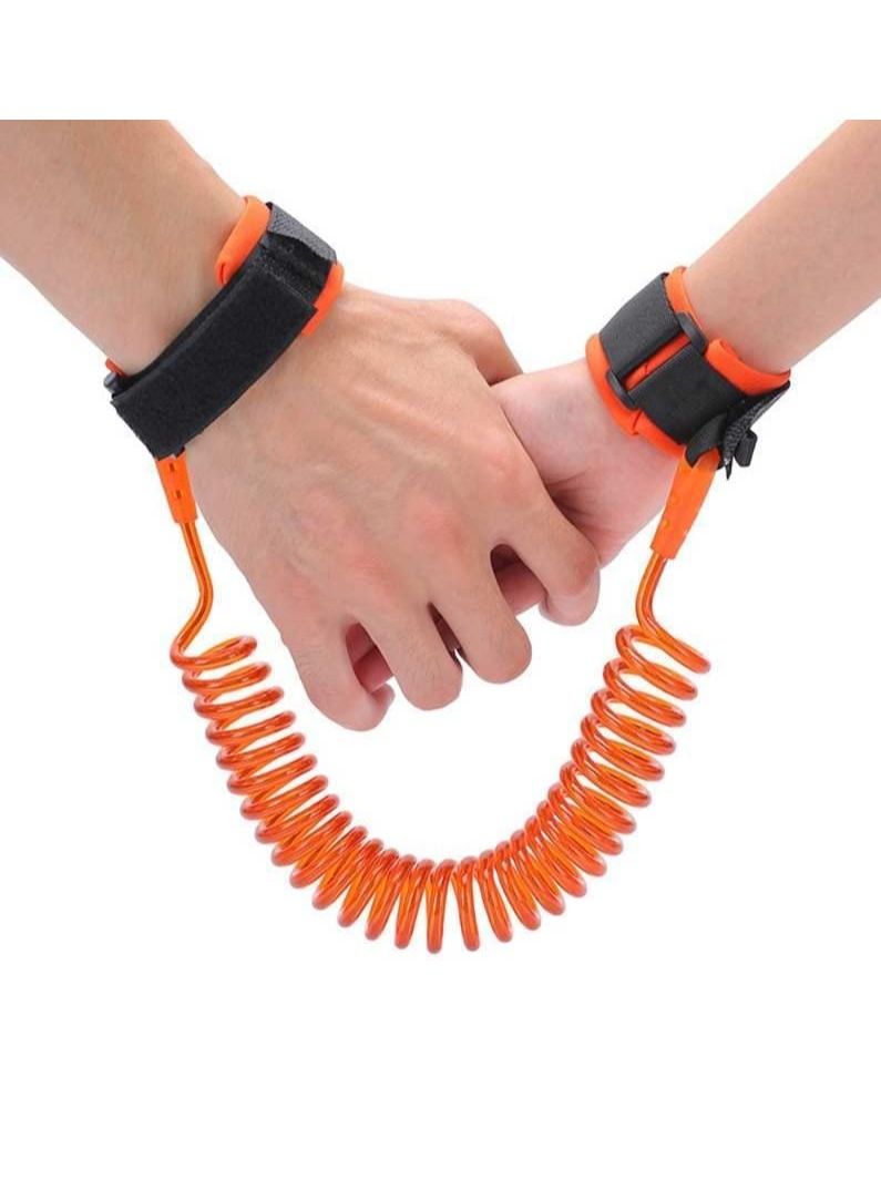 Rubik Child Safety Anti Lost Wrist Link, Harness Strap Rope Leash Walking Hand Belt for Toddlers, Babies & Kids (59 Inch, Orange) - Image 1