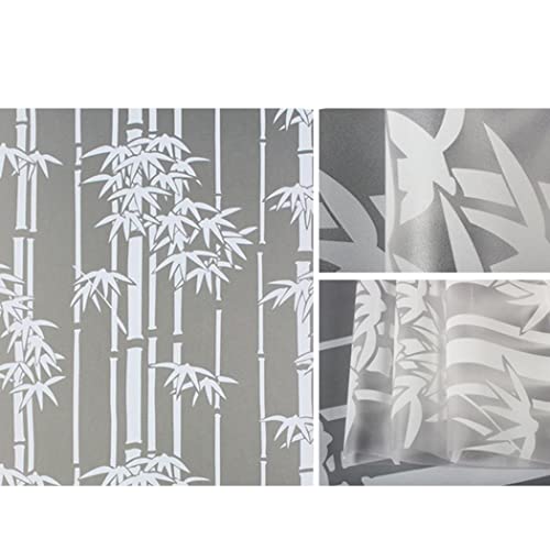 WISDOM Privacy Window Film Frosted Glass Film Glass Film No Glue Anti-UV Window Sticker Non Adhesive for Privacy Office Meeting Room Bathroom Living Room (CRSTAL Mosaic, 24 x 52) - Image 5