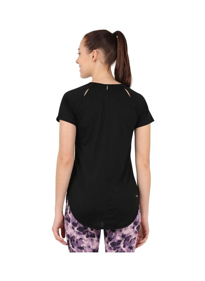 JOCKEY - Jockey MW62 Women Microfiber Fabric Relaxed Fit Solid Curved Hem Styled Half Sleeve T Shirt with Stay Fresh Treatment - Image 1