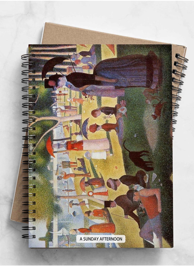 MADASOUQ Notebook - colored 100 Page 50 paper inside (A5,15x8in)  - Image 1