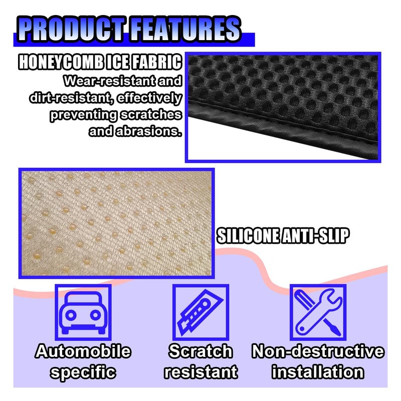 Car Center Console Cover, Auto Cooling Armrest Cushion with 2 Storage Bags, Breathable Elbow Pad Middle Center Console Protector - Image 4