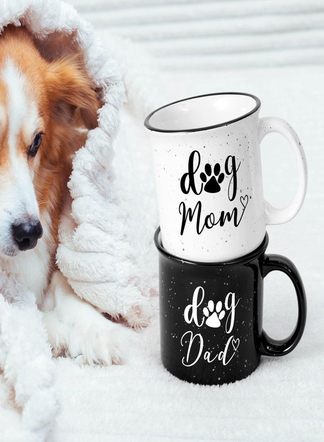 Cabtnca Dog Mom and Dad Mugs Gifts, Mothers Day Fathers Day Gift for Dog Owners Lovers Parents, Dog Mom Dad Christmas Gift for Women Men, Set of 2 Mugs 15 Oz - Image 2