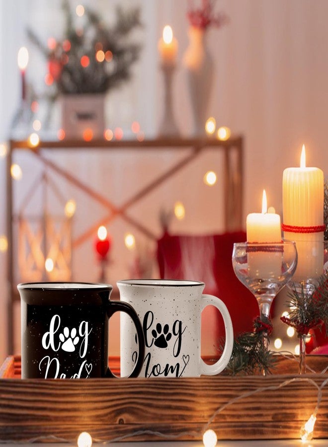 Cabtnca Dog Mom and Dad Mugs Gifts, Mothers Day Fathers Day Gift for Dog Owners Lovers Parents, Dog Mom Dad Christmas Gift for Women Men, Set of 2 Mugs 15 Oz - Image 4
