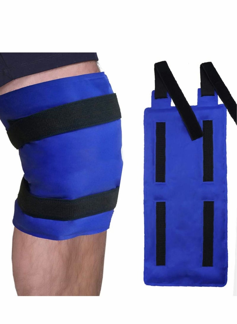 Captaintech Ice Pack for Knee Pain Relief, Reusable Gel Wrap Leg Injuries, Swelling, Replacement Surgery, Cold Compress Therapy Arthritis, Meniscus Tear and ACL - Image 1