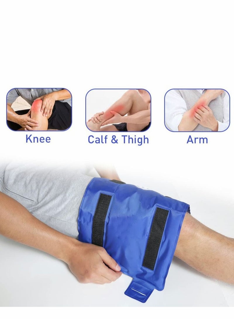 Captaintech Ice Pack for Knee Pain Relief, Reusable Gel Wrap Leg Injuries, Swelling, Replacement Surgery, Cold Compress Therapy Arthritis, Meniscus Tear and ACL - Image 3
