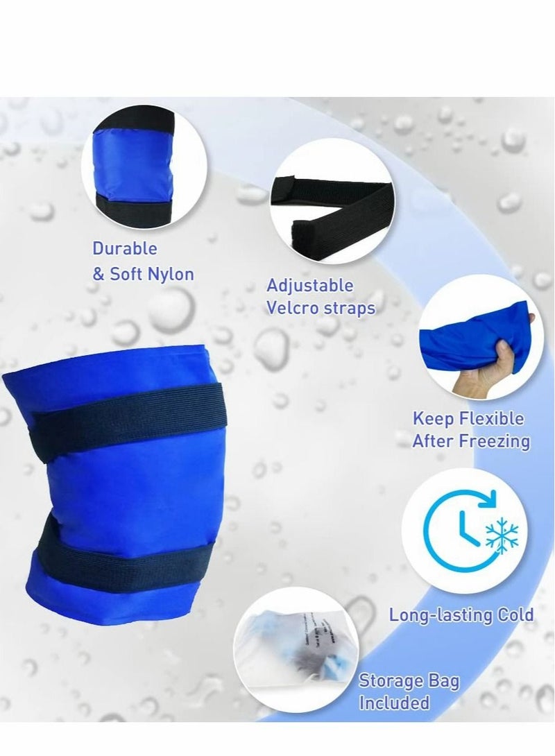 Captaintech Ice Pack for Knee Pain Relief, Reusable Gel Wrap Leg Injuries, Swelling, Replacement Surgery, Cold Compress Therapy Arthritis, Meniscus Tear and ACL - Image 4