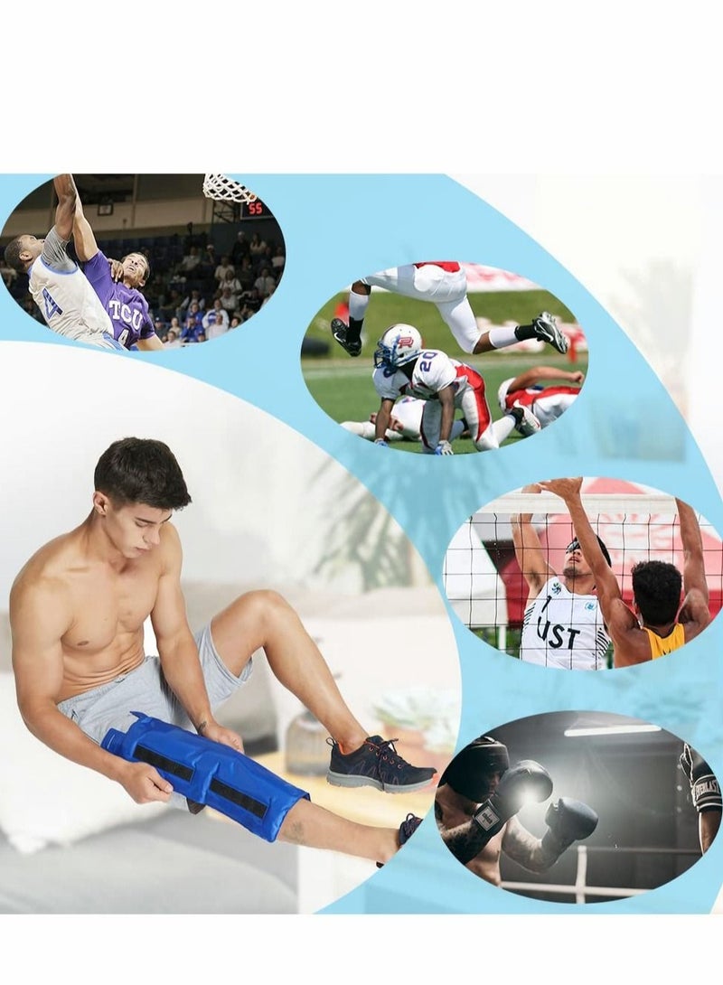 Captaintech Ice Pack for Knee Pain Relief, Reusable Gel Wrap Leg Injuries, Swelling, Replacement Surgery, Cold Compress Therapy Arthritis, Meniscus Tear and ACL - Image 5