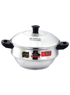 Eurostyle Compact 20 Stainless Steel Idli Maker with Encapsulated Sandwich Bottom Includes 4 Idli Plates 20 Pits 1 Steamer Plate for Momos 1 Mini Idli Plate for Idly Dhokla Compact 20 Prime