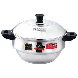 Eurostyle Compact 20 Stainless Steel Idli Maker with Encapsulated Sandwich Bottom Includes 4 Idli Plates 20 Pits 1 Steamer Plate for Momos 1 Mini Idli Plate for Idly Dhokla Compact 20 Prime - pzsku/ZA42F5AC793A1C98BD7B5Z/45/1746724602/aac5d6ff-b1ca-48d6-9b4d-d371a5ca210d
